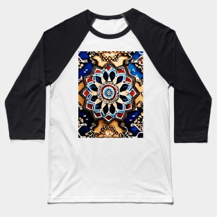 Ajrak Design 2 Baseball T-Shirt